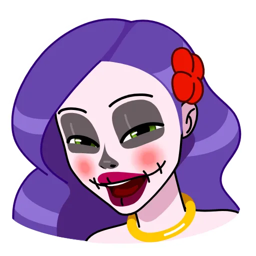 Стикерпак Vera Calavera для Telegram