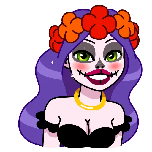 😃 Стикер «Vera Calavera» для Telegram
