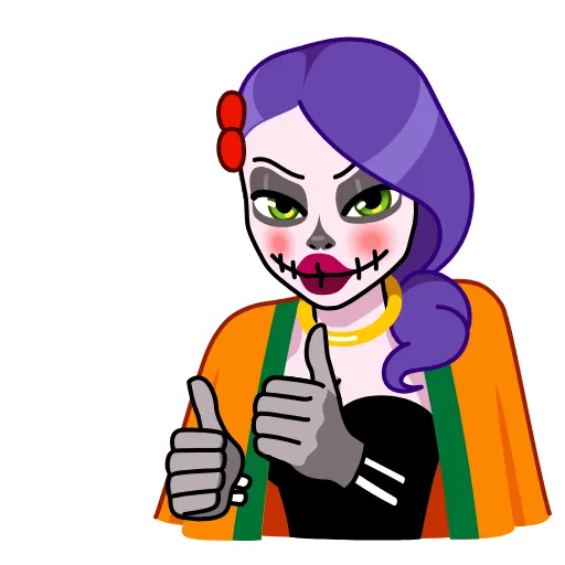 👍 Стикер «Vera Calavera» для Telegram