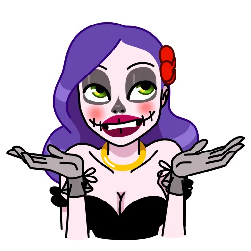 🤷‍♀️ Стикер «Vera Calavera» для Telegram