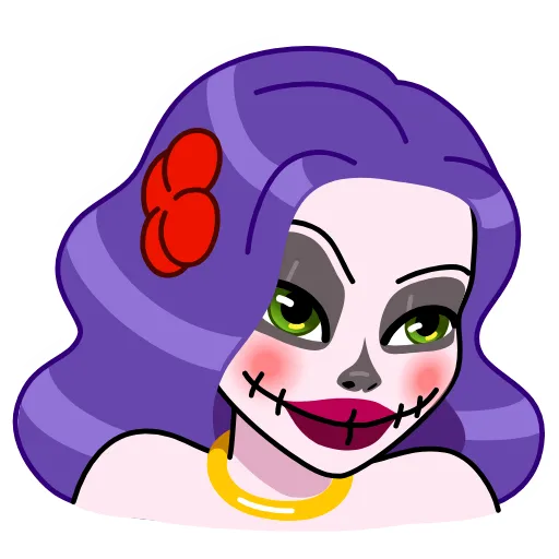 😈 Стикер «Vera Calavera» для Telegram