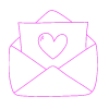 ◻️ Эмодзи «Голубые буквы в сочетании с розовой тенью» для Telegram