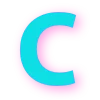 😉 Эмодзи «Голубые буквы в сочетании с розовой тенью» для Telegram