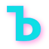 😉 Эмодзи «Голубые буквы в сочетании с розовой тенью» для Telegram