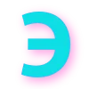😉 Эмодзи «Голубые буквы в сочетании с розовой тенью» для Telegram