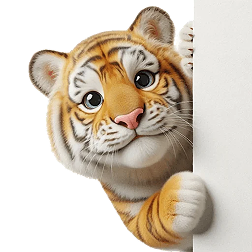 👋 Стикер «Милый тигр» для Telegram