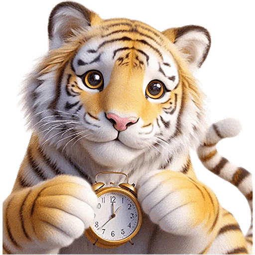 ⏰ Стикер «Милый тигр» для Telegram
