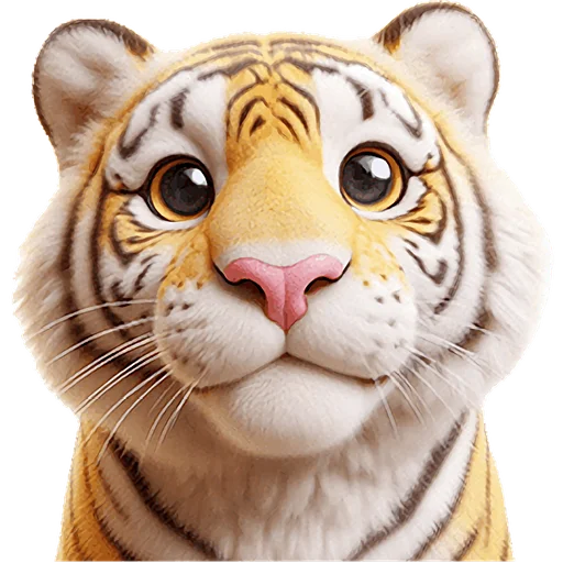 👁 Стикер «Милый тигр» для Telegram