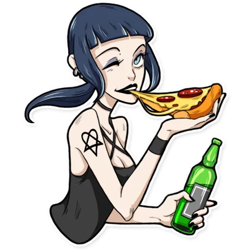 🍴 Стикер «Bad Girl» для Telegram