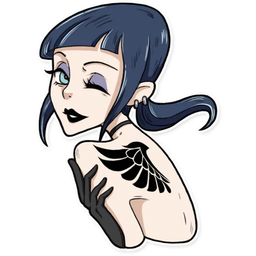 😉 Стикер «Bad Girl» для Telegram
