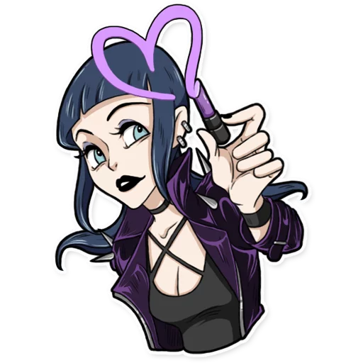 💜 Стикер «Bad Girl» для Telegram