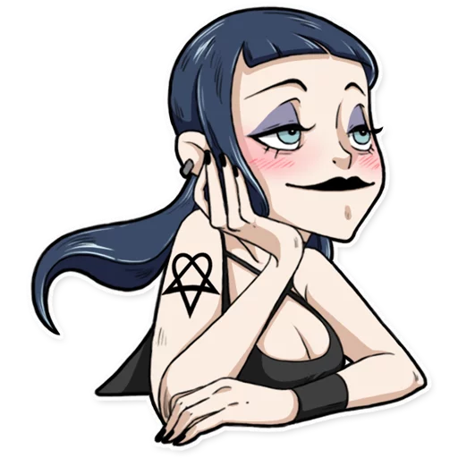 😊 Стикер «Bad Girl» для Telegram