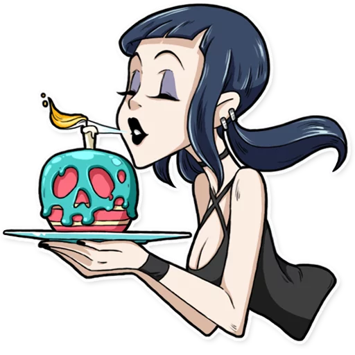 🎂 Стикер «Bad Girl» для Telegram