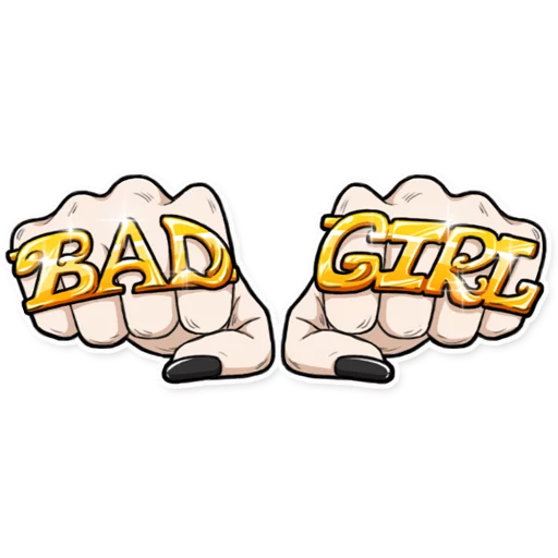 👊 Стикер «Bad Girl» для Telegram