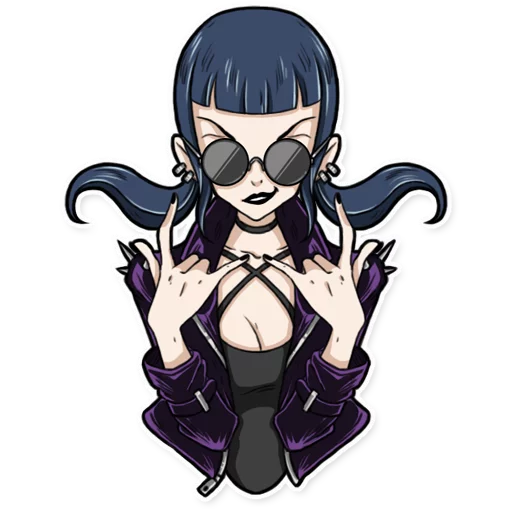 🤘 Стикер «Bad Girl» для Telegram