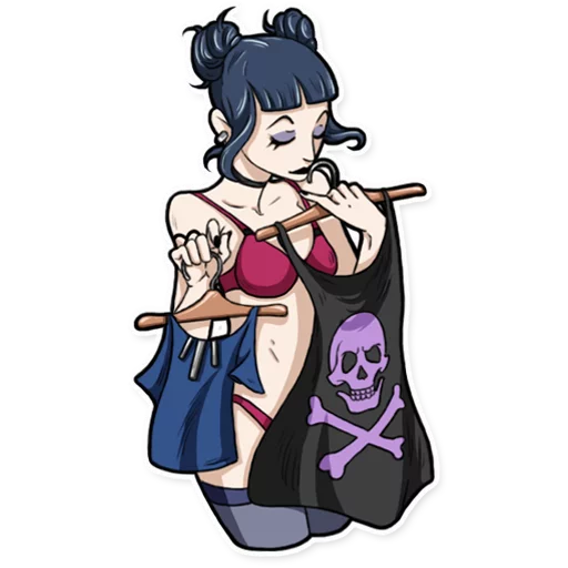 👗 Стикер «Bad Girl» для Telegram