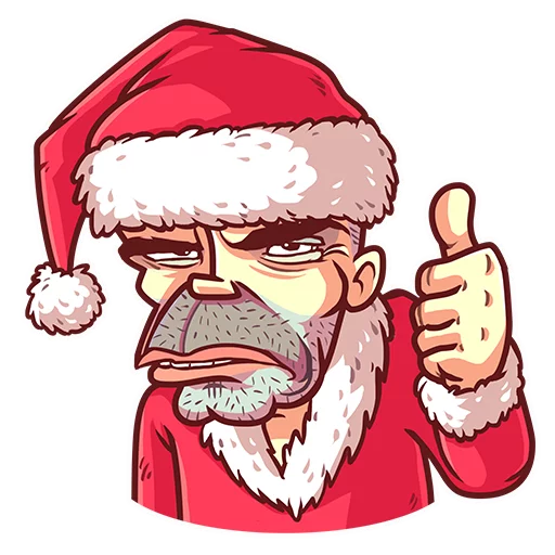 👍 Стикер «Very Bad Santa» для Telegram