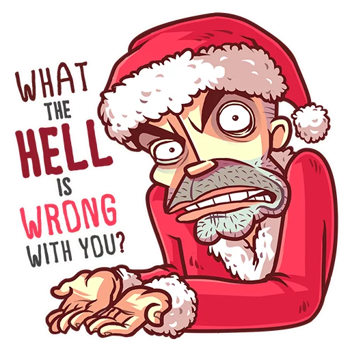 😬 Стикер «Very Bad Santa» для Telegram