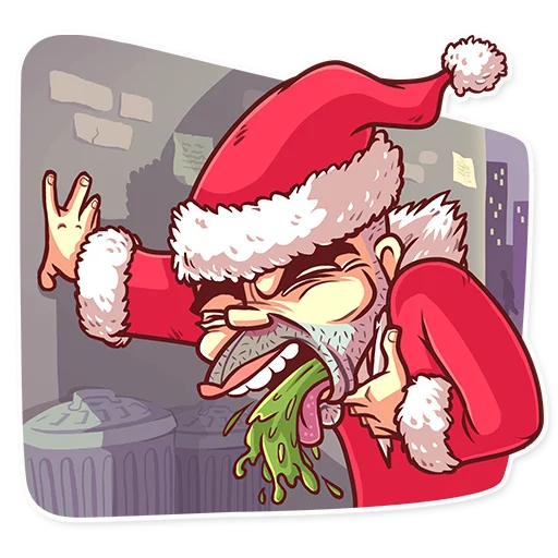 😖 Стикер «Very Bad Santa» для Telegram