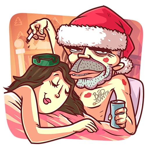 👫 Стикер «Very Bad Santa» для Telegram