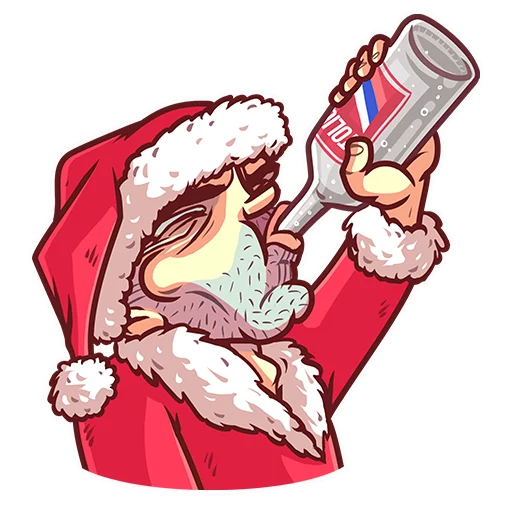 🍾 Стикер «Very Bad Santa» для Telegram