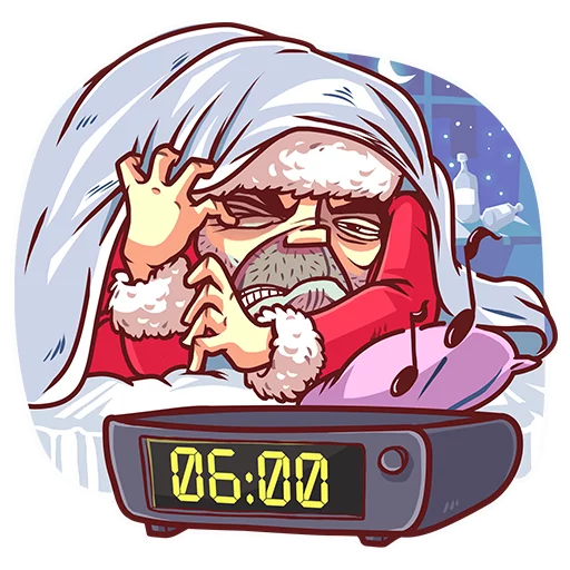 ⏰ Стикер «Very Bad Santa» для Telegram