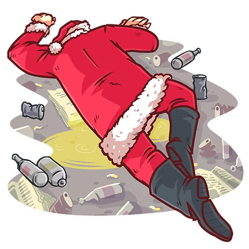 💀 Стикер «Very Bad Santa» для Telegram