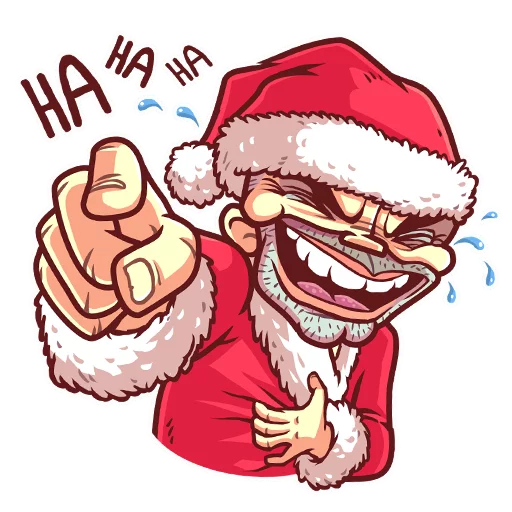 Стикерпак Very Bad Santa для Telegram