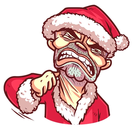 😡 Стикер «Very Bad Santa» для Telegram