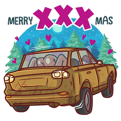 🚙 Стикер «Very Bad Santa» для Telegram