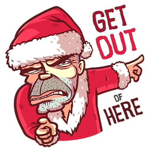👉 Стикер «Very Bad Santa» для Telegram