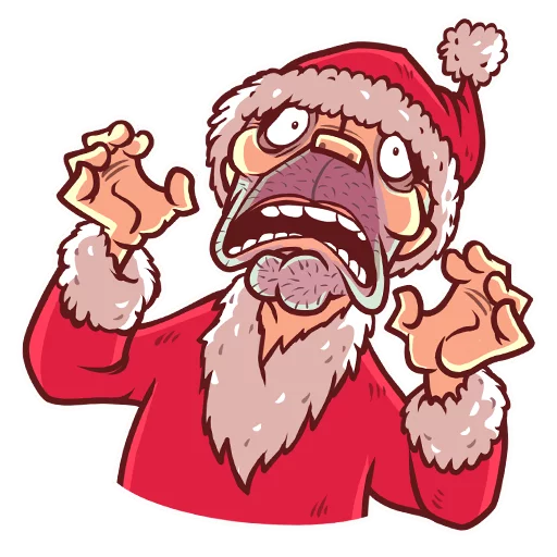 😨 Стикер «Very Bad Santa» для Telegram