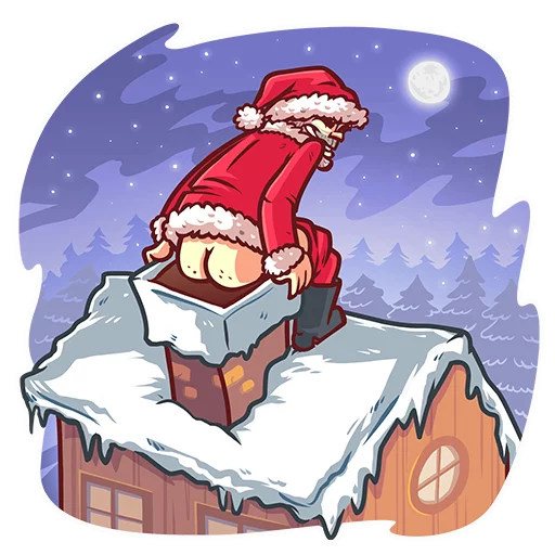 🚽 Стикер «Very Bad Santa» для Telegram