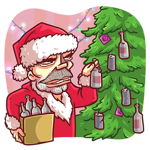 🎄 Стикер «Very Bad Santa» для Telegram