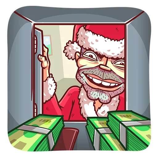 🤑 Стикер «Very Bad Santa» для Telegram