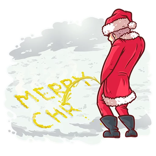 💦 Стикер «Very Bad Santa» для Telegram