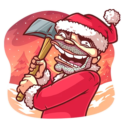 😁 Стикер «Very Bad Santa» для Telegram