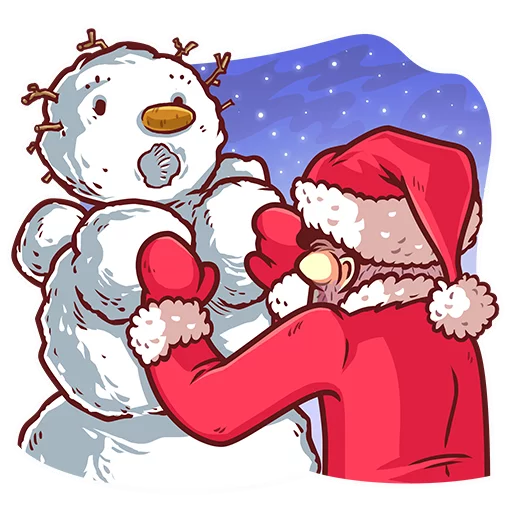 ☃ Стикер «Very Bad Santa» для Telegram