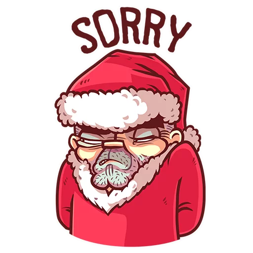 🙇 Стикер «Very Bad Santa» для Telegram