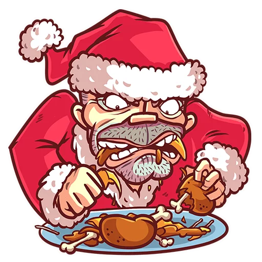 🍗 Стикер «Very Bad Santa» для Telegram