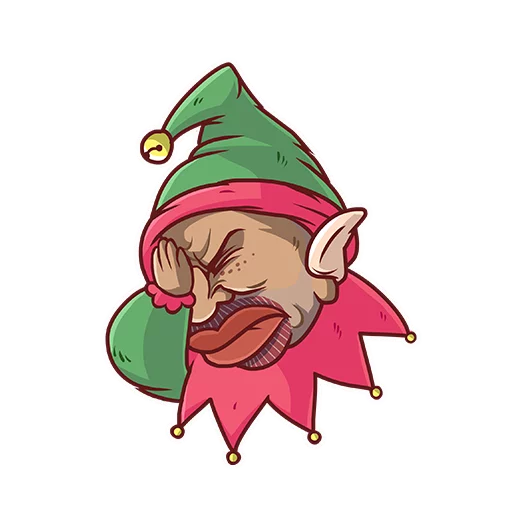 🙈 Стикер «Very Bad Santa» для Telegram