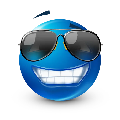 ☀️ Стикер «Blue faces» для Telegram