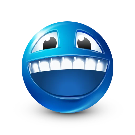 😀 Стикер «Blue faces» для Telegram