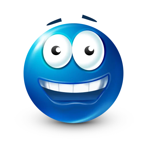 🥴 Стикер «Blue faces» для Telegram