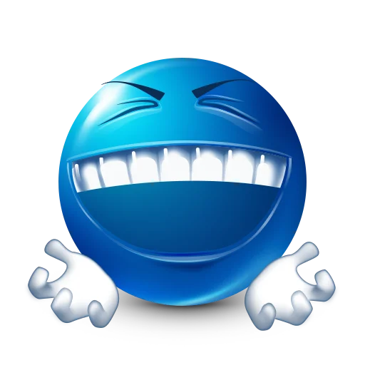 😆 Стикер «Blue faces» для Telegram