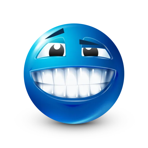 😁 Стикер «Blue faces» для Telegram