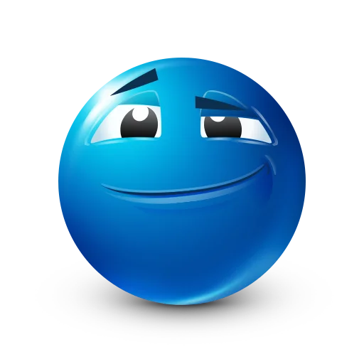 ☺️ Стикер «Blue faces» для Telegram