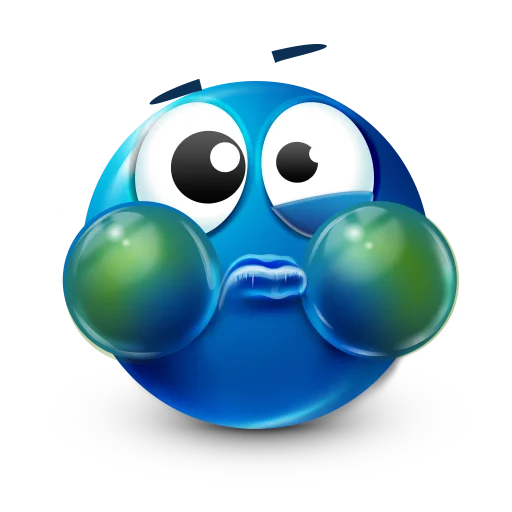 🤢 Стикер «Blue faces» для Telegram