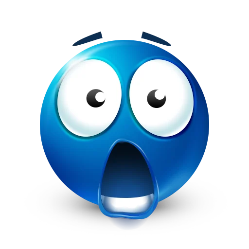 😲 Стикер «Blue faces» для Telegram