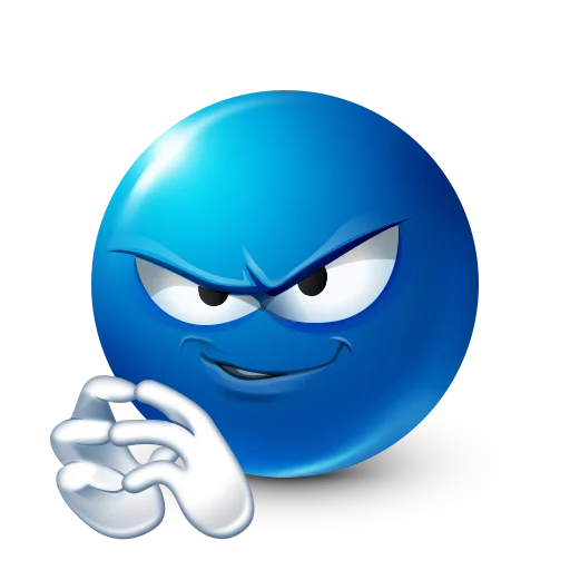 😫 Стикер «Blue faces» для Telegram